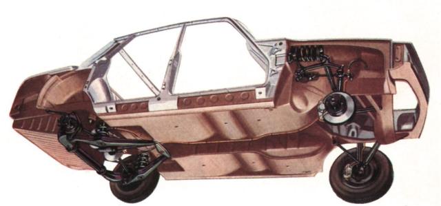 Rover P6 suspension
