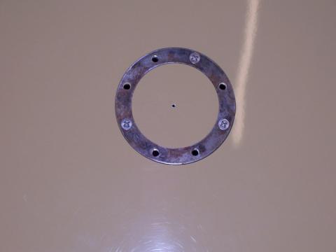 Shim used for drilling boot lid
