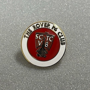 Lapel Badge - Club logo in Red-White-Gold.