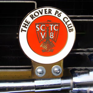 Grille Badge - Club logo Red-White-Gold (pre-drilled for Desmo fittings)