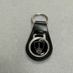 Leather Keyring - Teardrop Shape (Longboat)